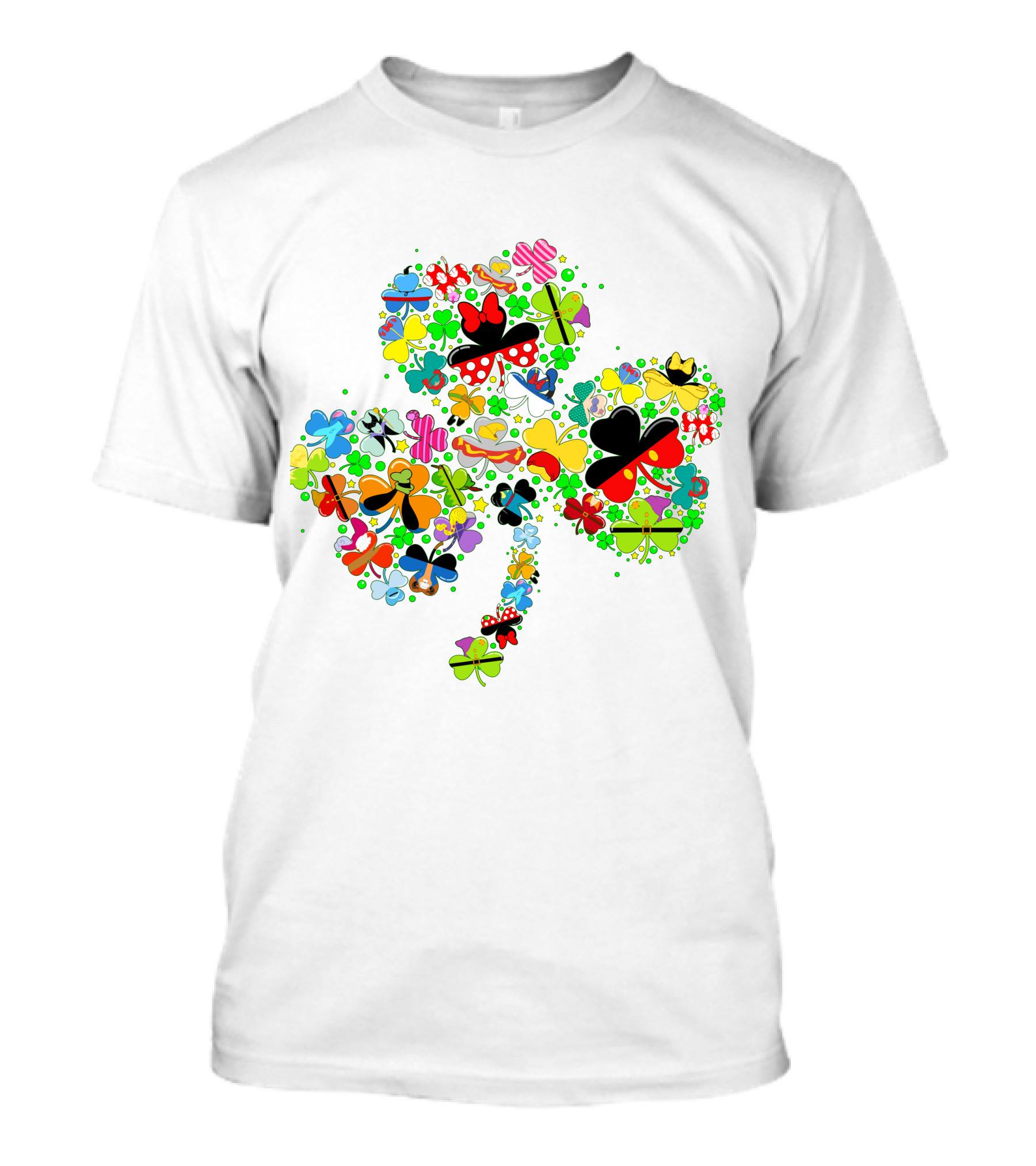 DN Shamrocks Mickey Minnie Colorful Elements T-Shirt