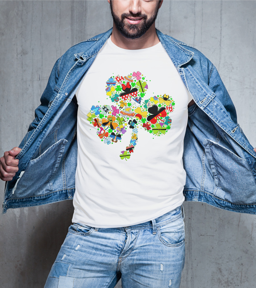 DN Shamrocks Mickey Minnie Colorful Elements T-Shirt