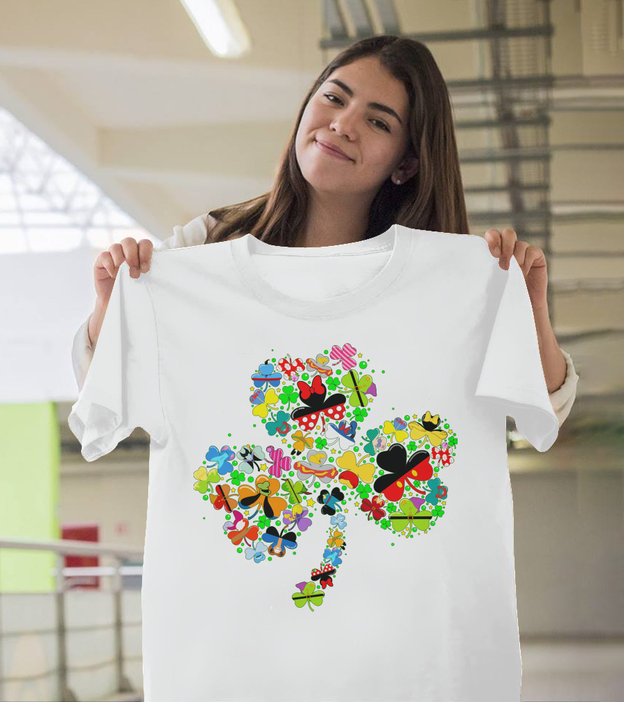 DN Shamrocks Mickey Minnie Colorful Elements T-Shirt