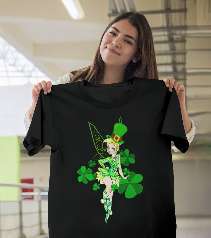 TKB Patrick's Day Fairy In Clover And Green Hat Attire T-Shirt