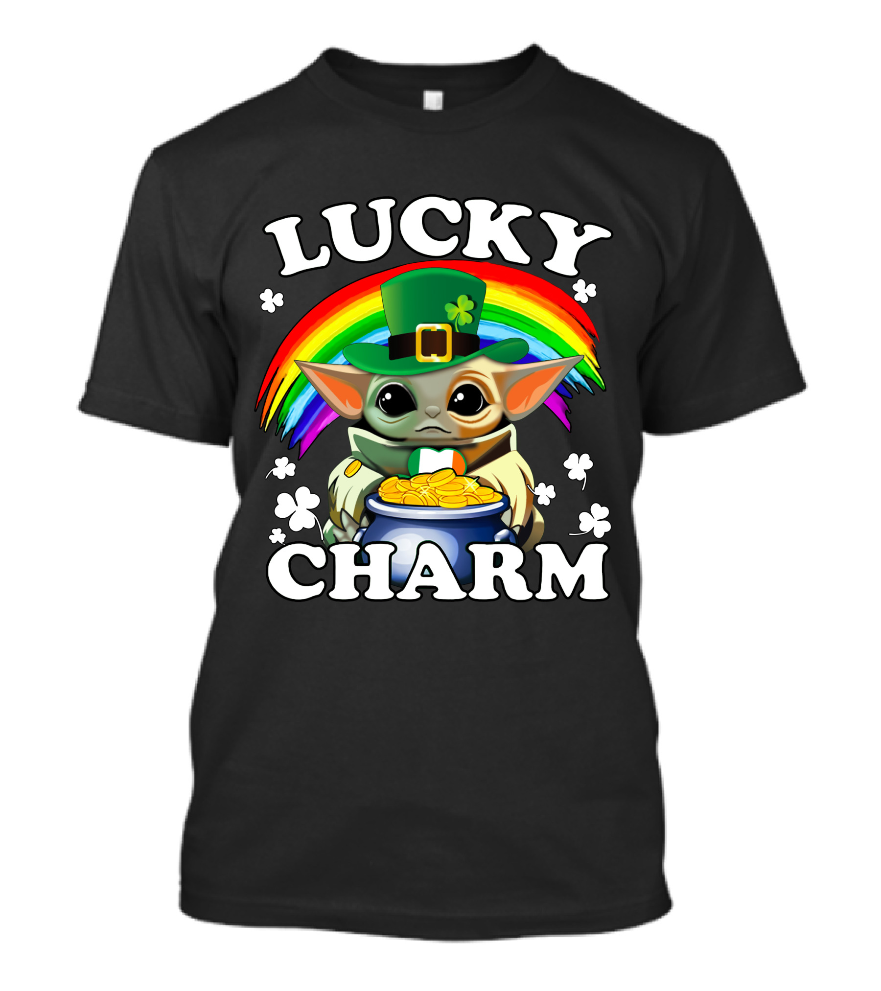 BBYD Lucky Charm Rainbow Leprechaun Coins T-Shirt