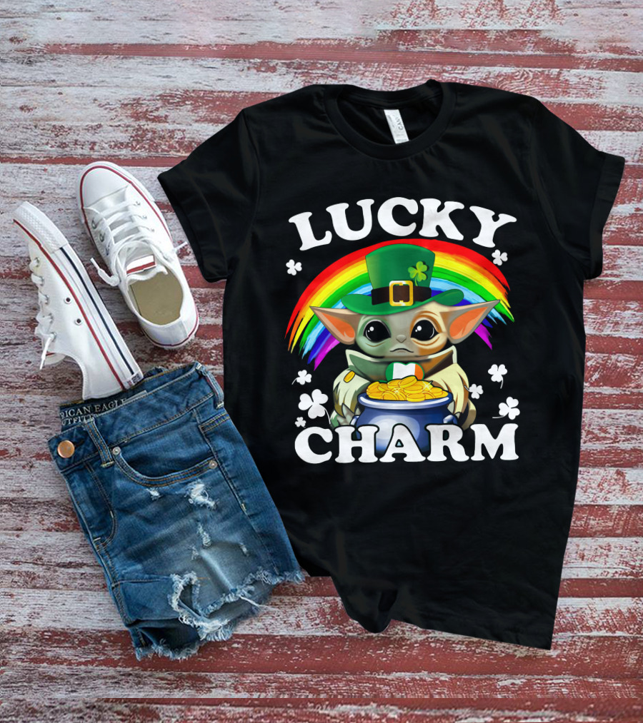 BBYD Lucky Charm Rainbow Leprechaun Coins T-Shirt