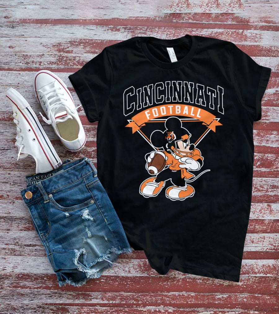 Cincinnati Football Mickey Bengals T-Shirt