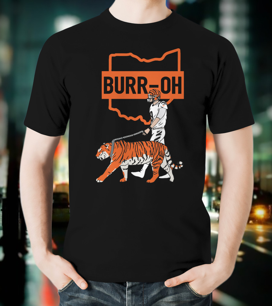 BURR-OH Cincinnati Bengals Tiger Walk T-Shirt