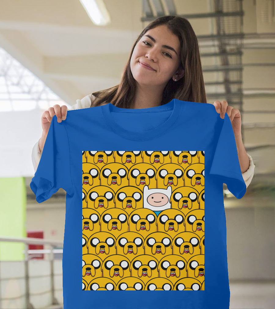 Finnthehuman Surrounded By Jake Faces T-Shirt