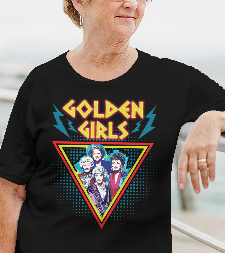 Golden Girls 80s Lightning Triangle T-Shirt
