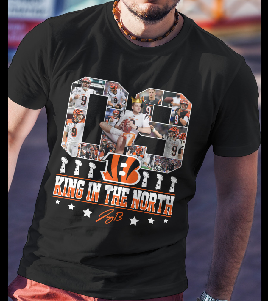 09 King In The North Bengals Football QB T-Shirt