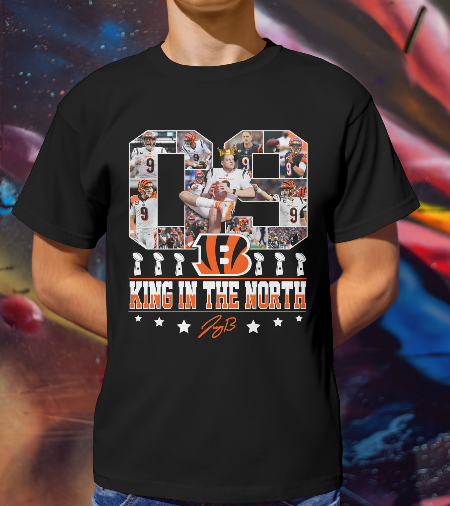 09 King In The North Bengals Football QB T-Shirt