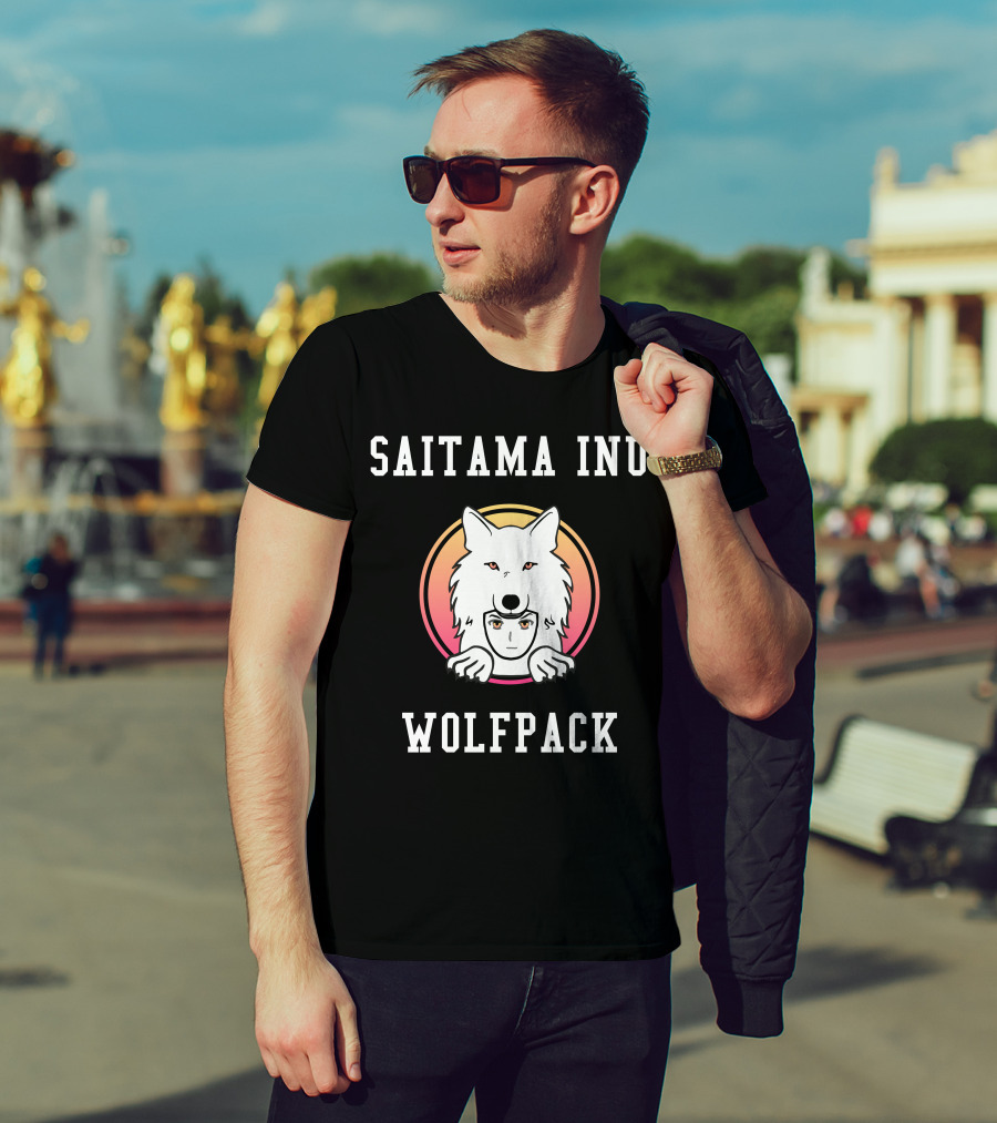 Saitama Inu Wolfpack Crypto Token Cryptocurrency T-Shirt
