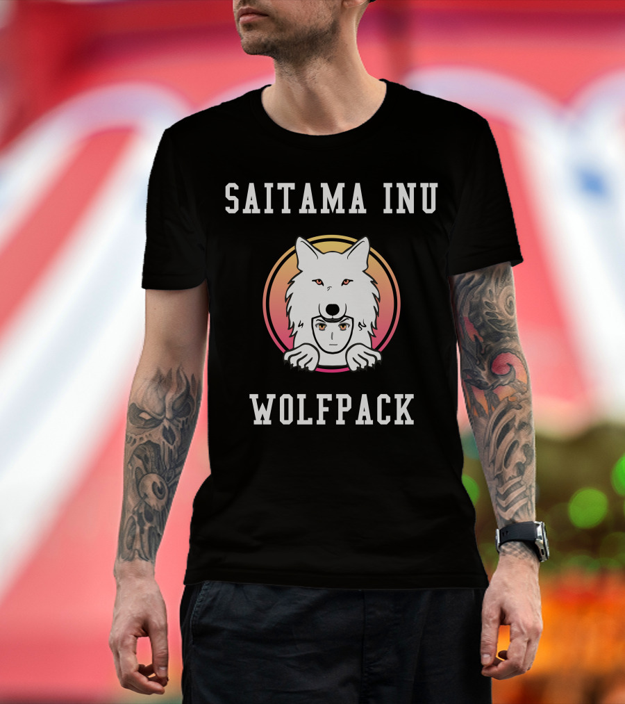 Saitama Inu Wolfpack Crypto Token Cryptocurrency T-Shirt