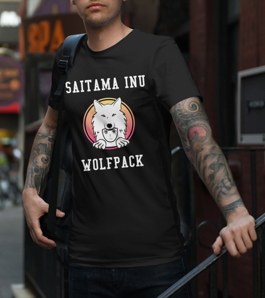 Saitama Inu Wolfpack Crypto Token Cryptocurrency T-Shirt
