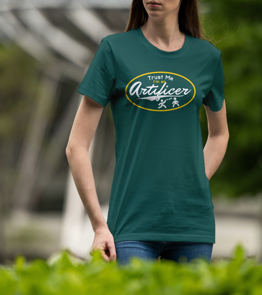 Trust Me I'm An Artificer Wand Symbols T-Shirt
