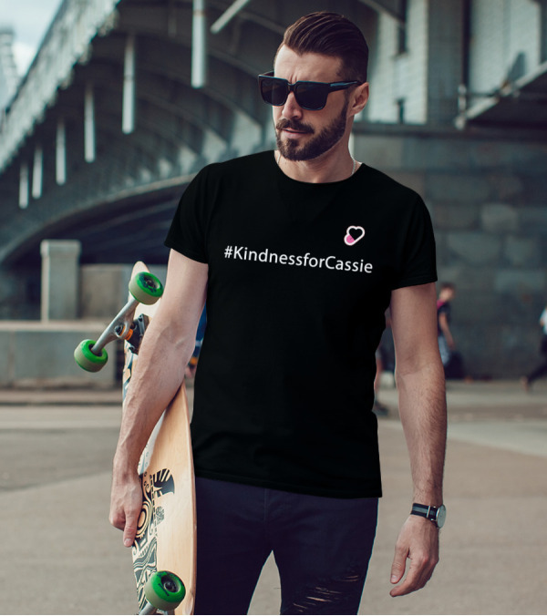 KindnessforCassie Pink Heart Campaign T-Shirt