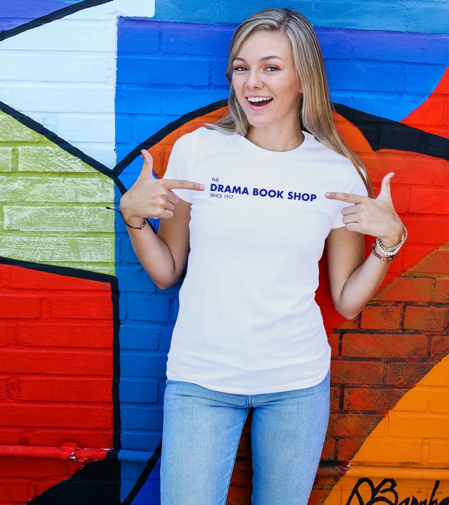 The Drama Book Shop Since 1917 Blue Text T-Shirt
