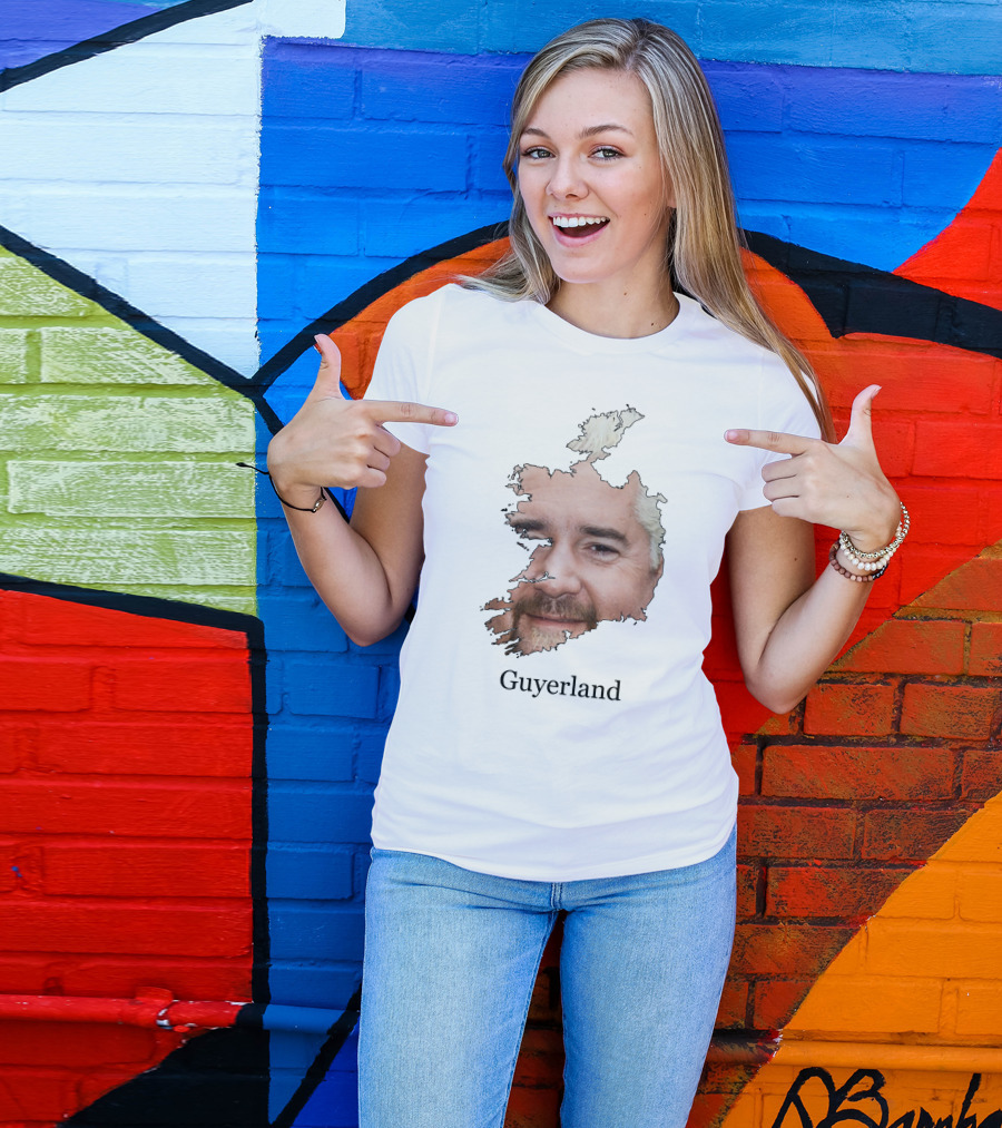 Flavortown Guyerland Map Face T-Shirt