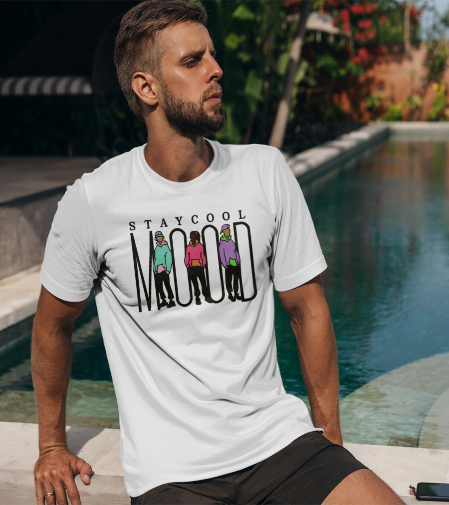 Stay Cool Mood Colorful Street Style Trio T-Shirt