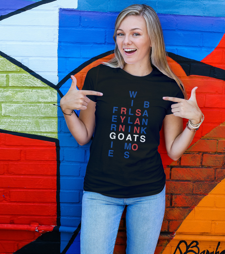 Win Bans Friendly Lyrical Goats In Black And Red Letters T-Shirt