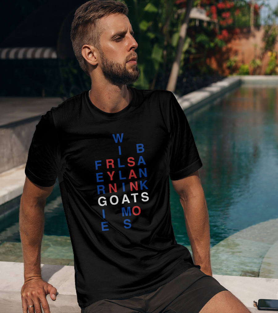 Win Bans Friendly Lyrical Goats In Black And Red Letters T-Shirt