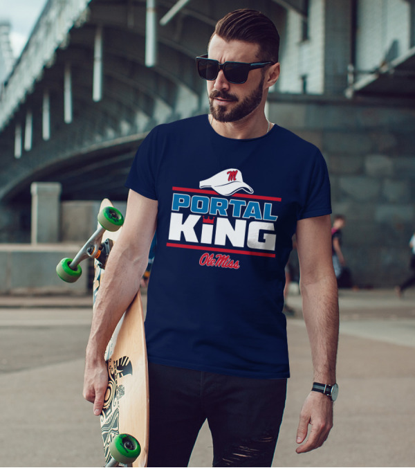 Ole Miss Portal King Football Hat T-Shirt