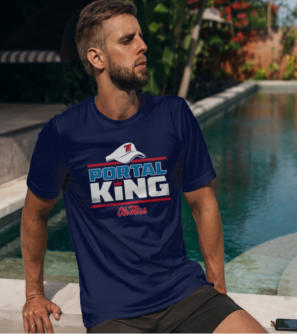 Ole Miss Portal King Football Hat T-Shirt