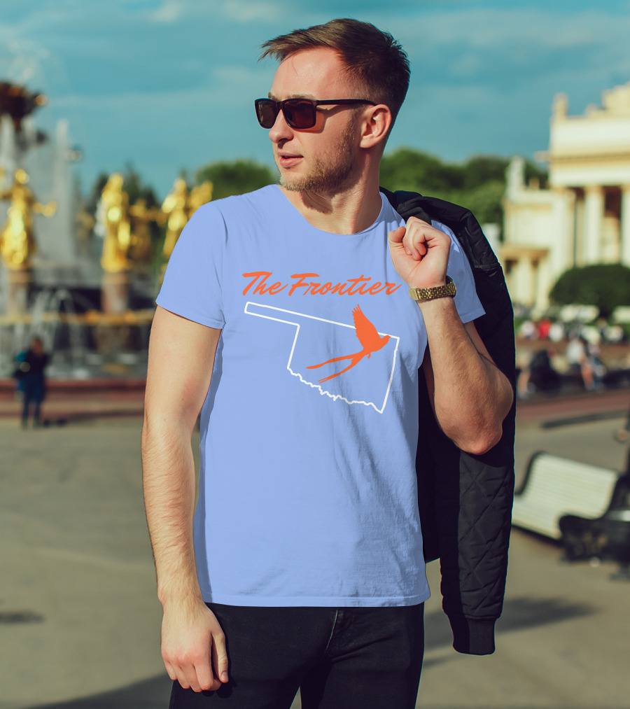 The Frontier Scissor Tail Oklahoma Outline T-Shirt