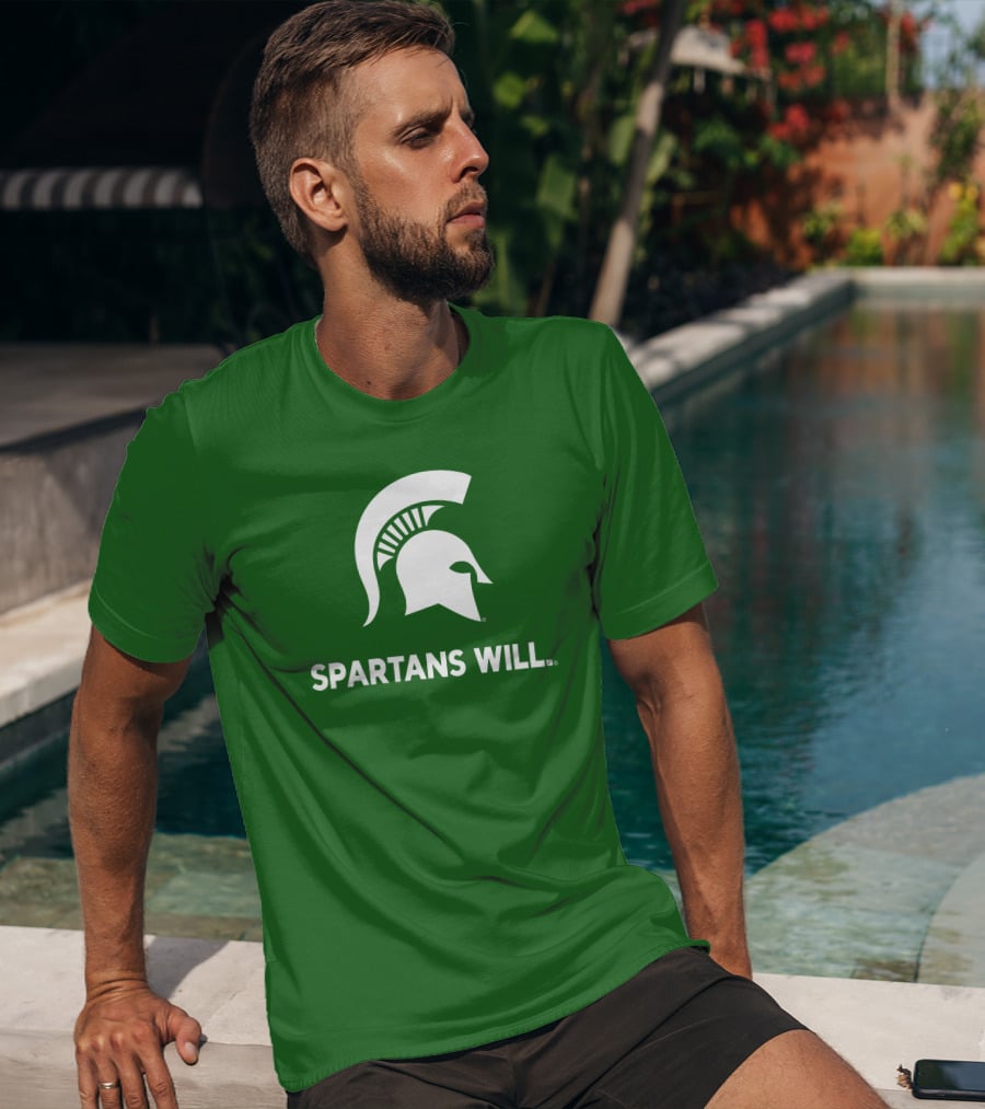 Spartans Will Michigan State Helmet T-Shirt