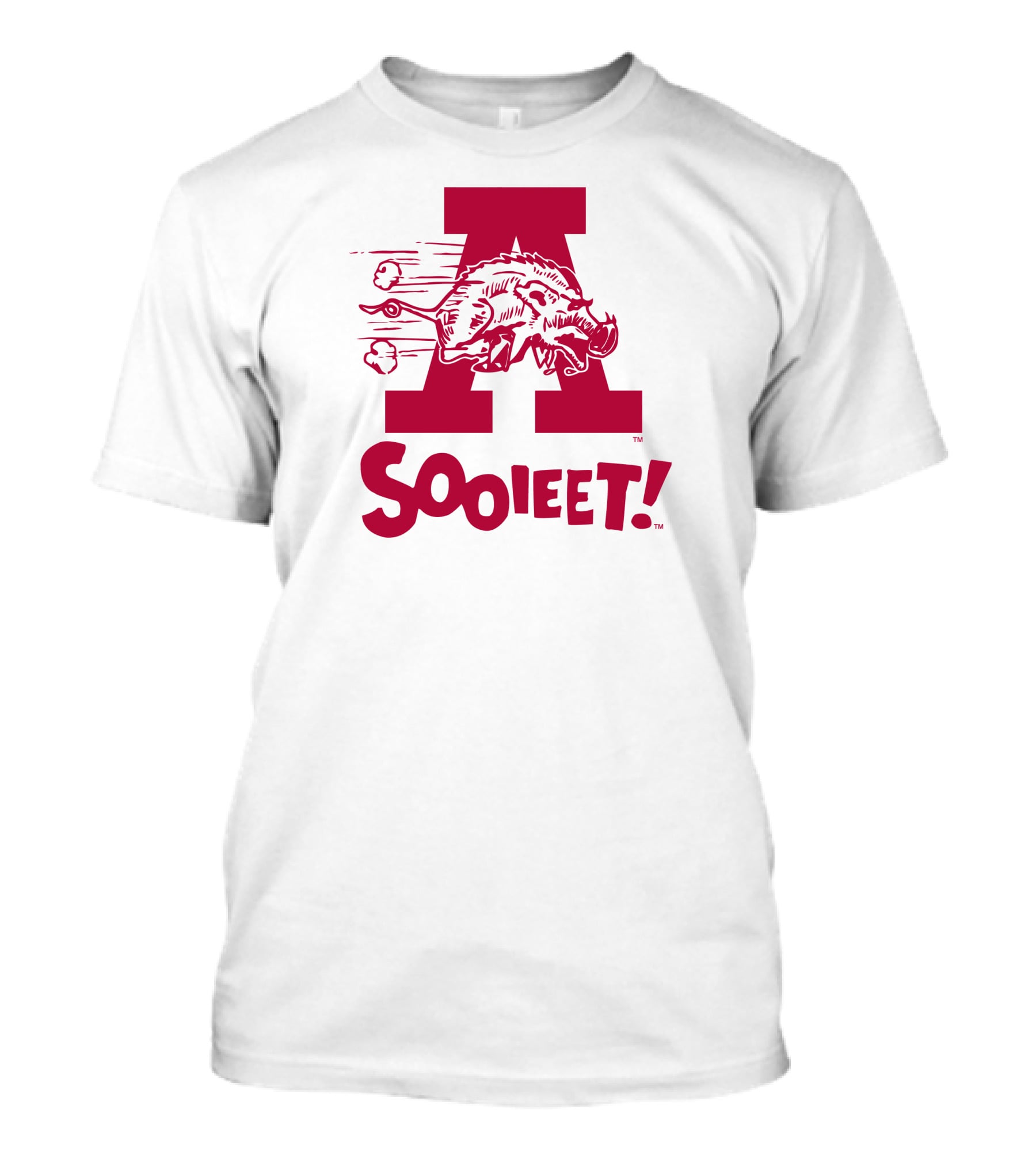 Arkansas Razorbacks Sooieet Wild Boar Logo Lightweight T-Shirt