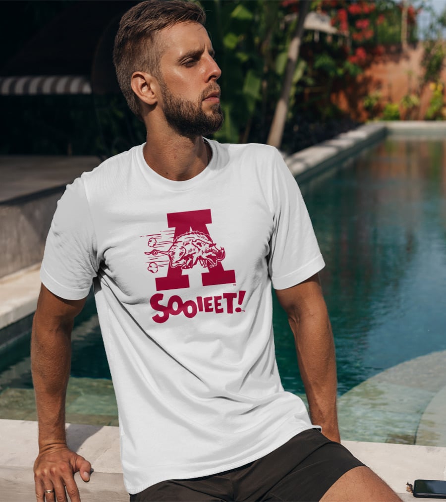 Arkansas Razorbacks Sooieet Wild Boar Logo Lightweight T-Shirt