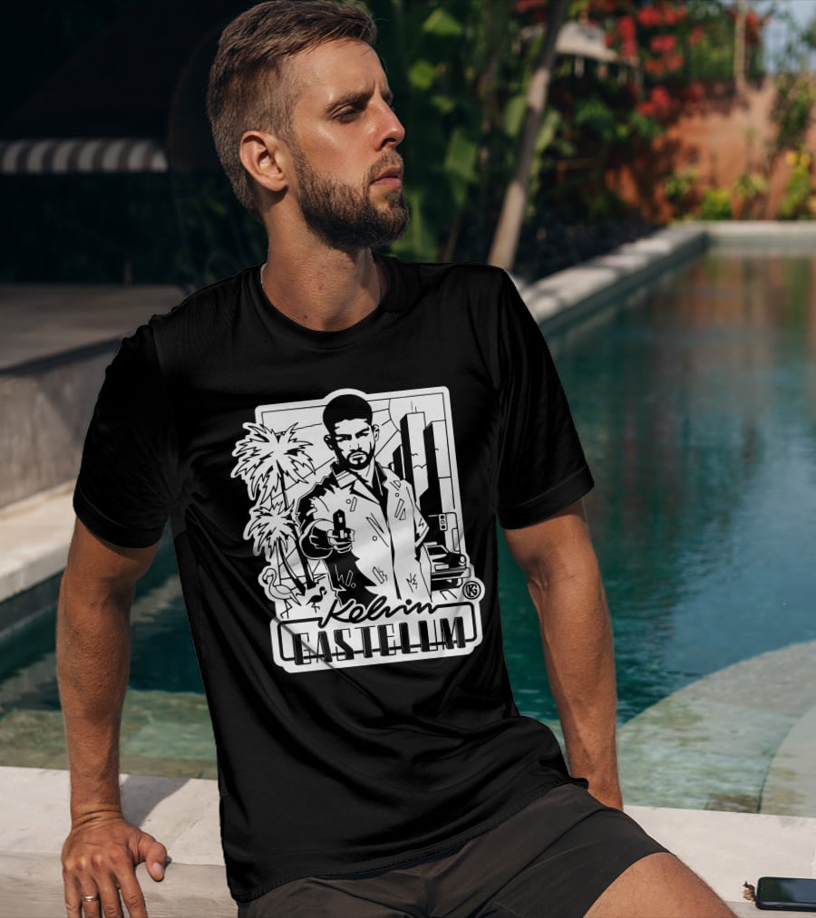 Kelvin Gastelum Palm Trees Cityscape T-Shirt