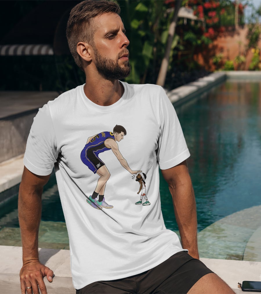 Basketball Giants And Tiny Challengers Showdown T-Shirt