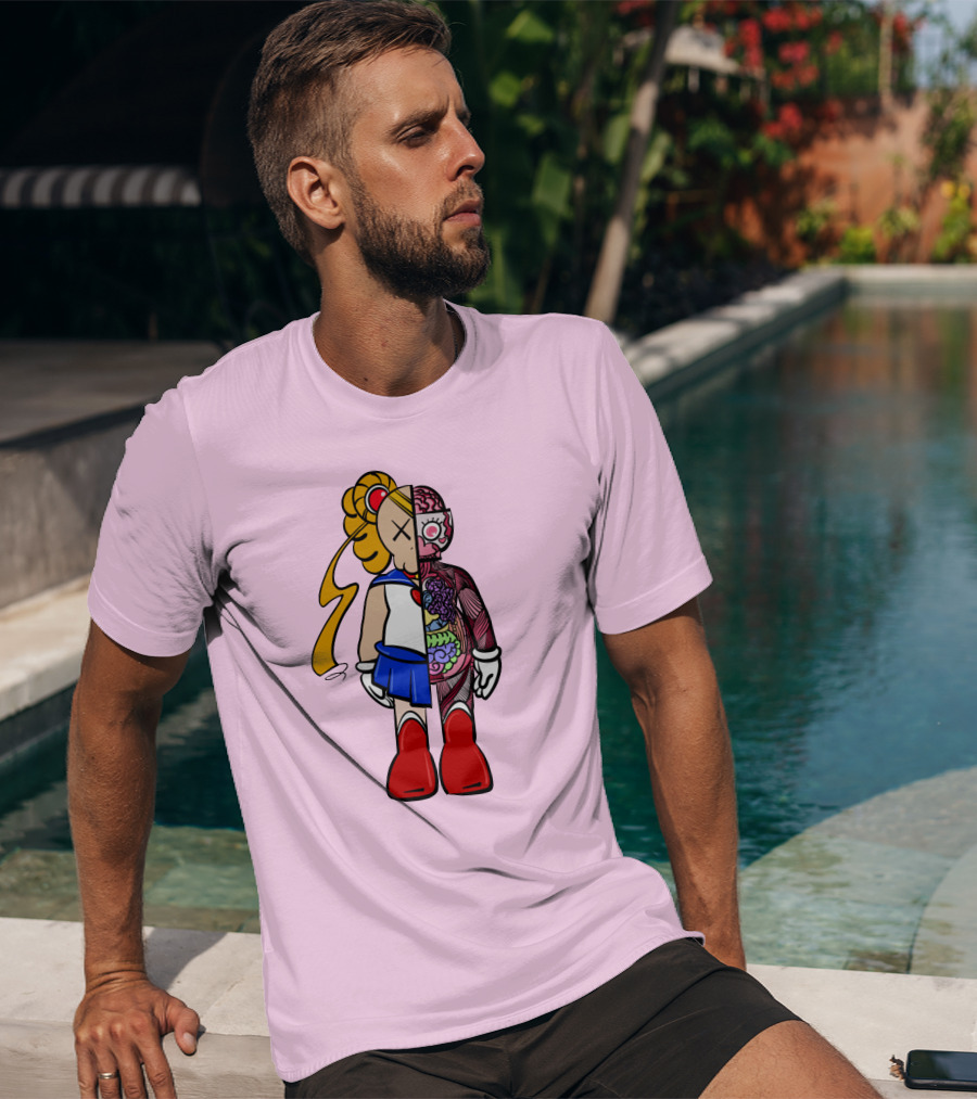 Sailor Kaws Moon Anatomical Hybrid T-Shirt