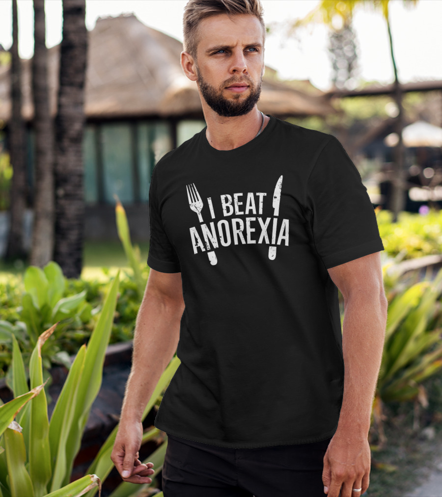 I Beat Anorexia Fork Knife T-Shirt