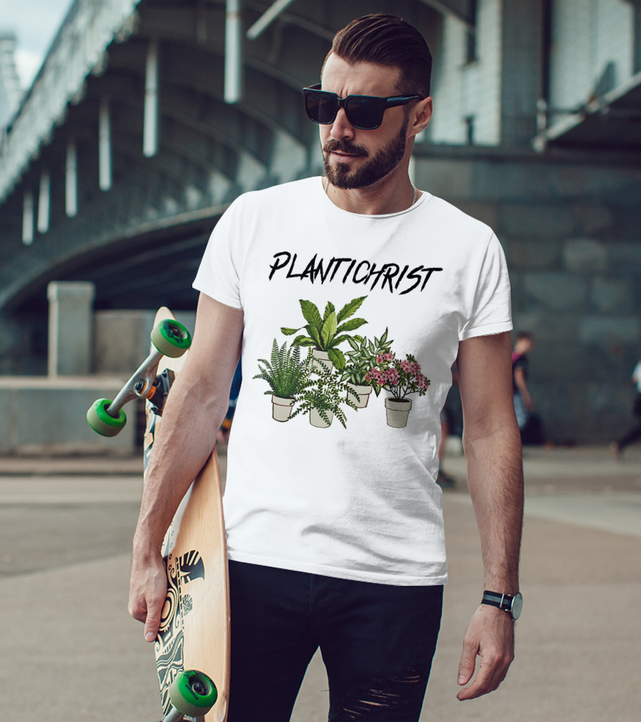 PLANTICHRIST Houseplants Collection With Text T-Shirt