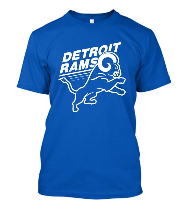 Detroit Rams Pro Sports Zone Charging Blue Ram T-Shirt