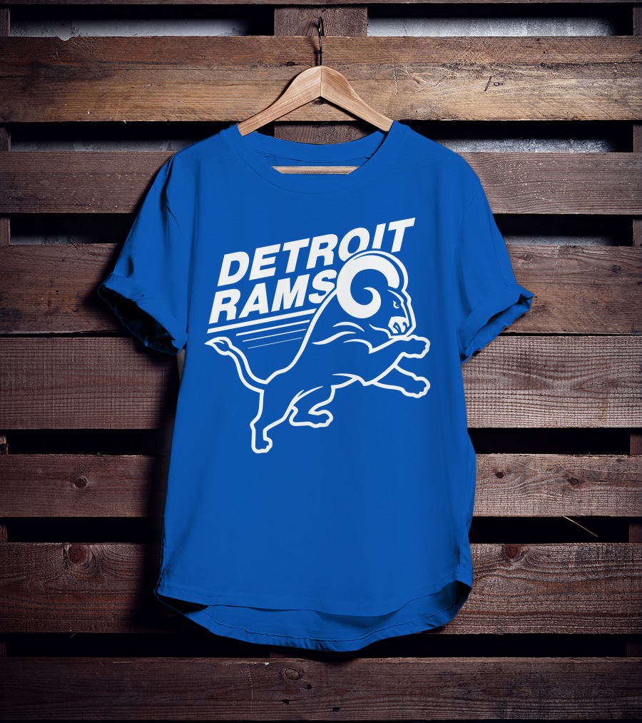 Detroit Rams Pro Sports Zone Charging Blue Ram T-Shirt