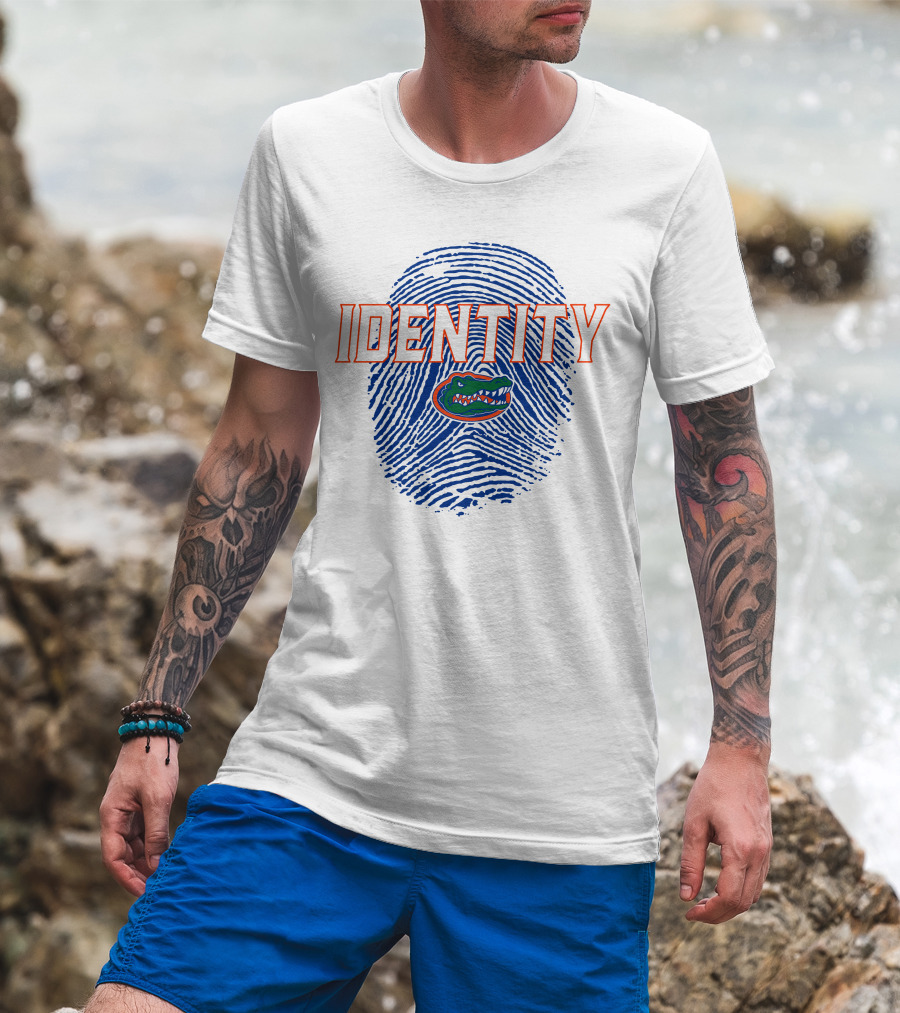 Identity Florida Gators Football Fingerprint Logo Jumpman T-Shirt