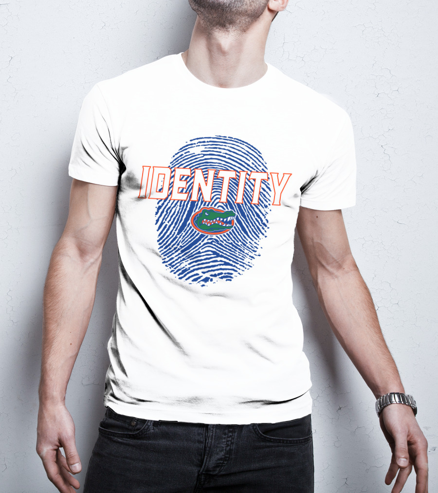 Identity Florida Gators Football Fingerprint Logo Jumpman T-Shirt