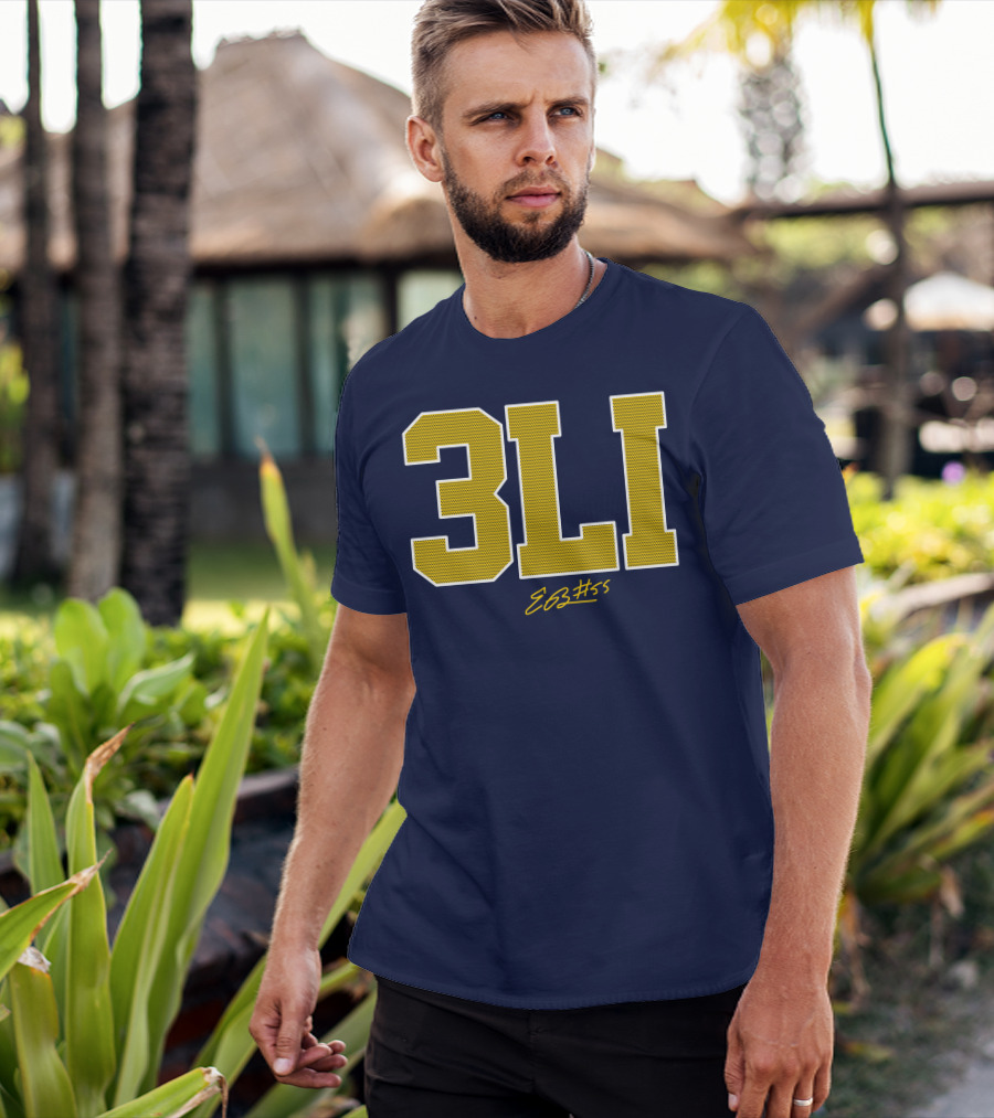 3Li Eli Brooks E63 #55 The Players Trunk Store T-Shirt