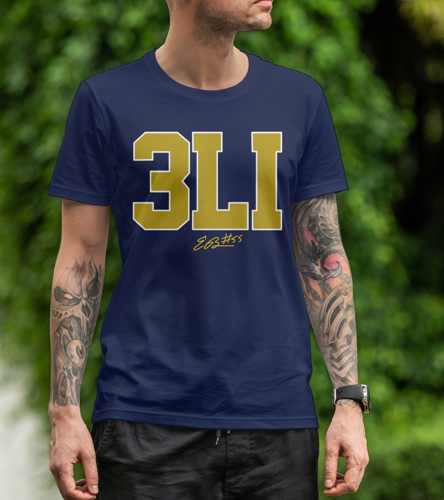 3Li Eli Brooks E63 #55 The Players Trunk Store T-Shirt