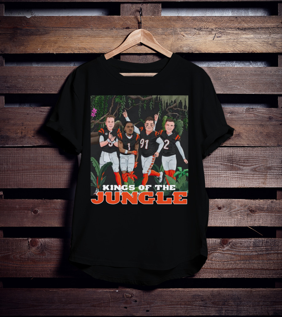 Big Cat Kings Of The Jungle Football Team Players T-Shirt