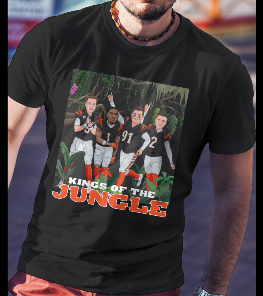 Big Cat Kings Of The Jungle Football Team Players T-Shirt