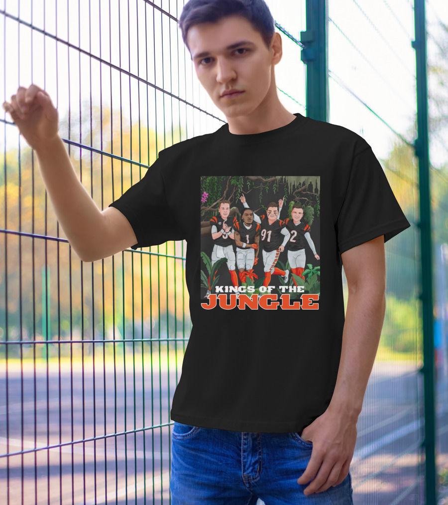 Big Cat Kings Of The Jungle Football Team Players T-Shirt