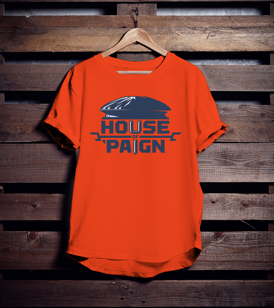 House Of 'Paign TBT University Of Illinois Basketball Helmet T-Shirt
