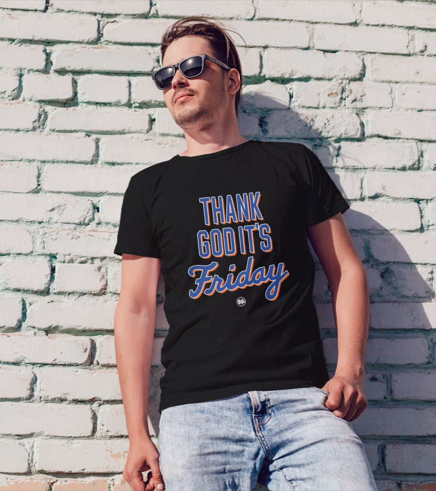 Thank God It's Friday Retro Sports Style 86 T-Shirt
