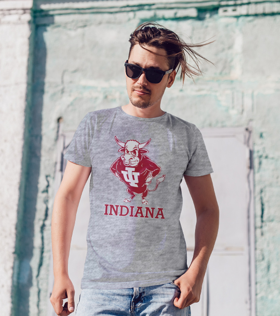 Indiana University Hoosiers IU Bison Mascot Indiana T-Shirt