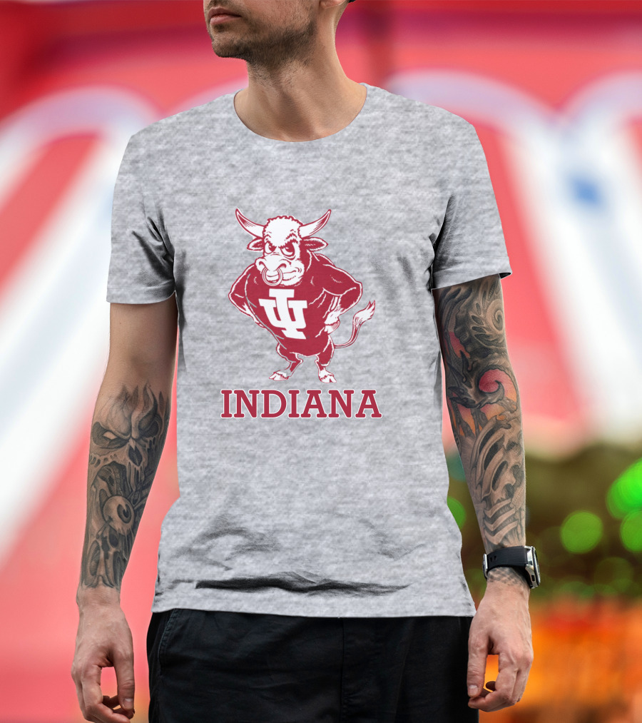 Indiana University Hoosiers IU Bison Mascot Indiana T-Shirt