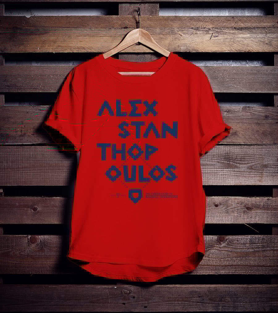 Alex Stanthopoulos The Greek God Of Baseball Operations Rotowear Merch T-Shirt