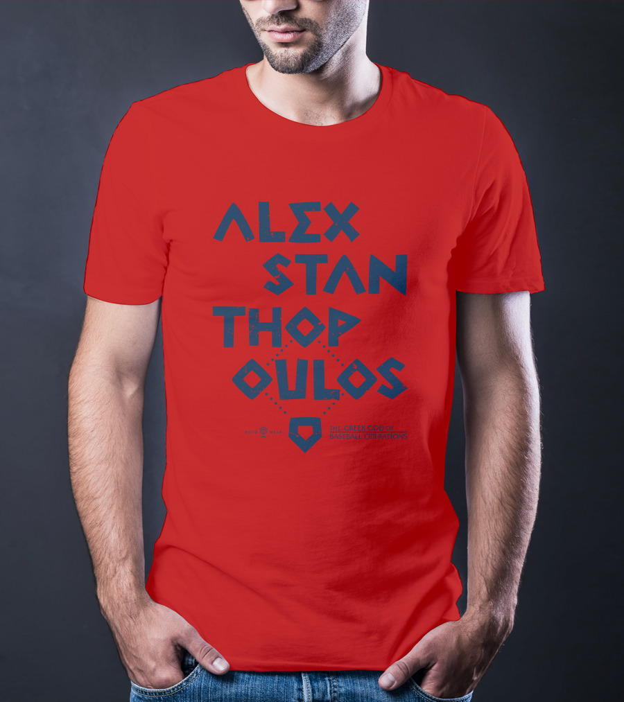 Alex Stanthopoulos The Greek God Of Baseball Operations Rotowear Merch T-Shirt