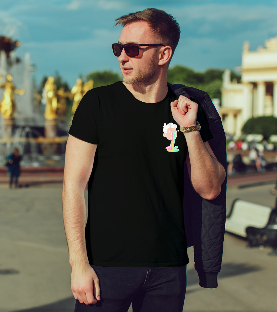 Doodles Merch Mascot Rainbow Vomit T-Shirt