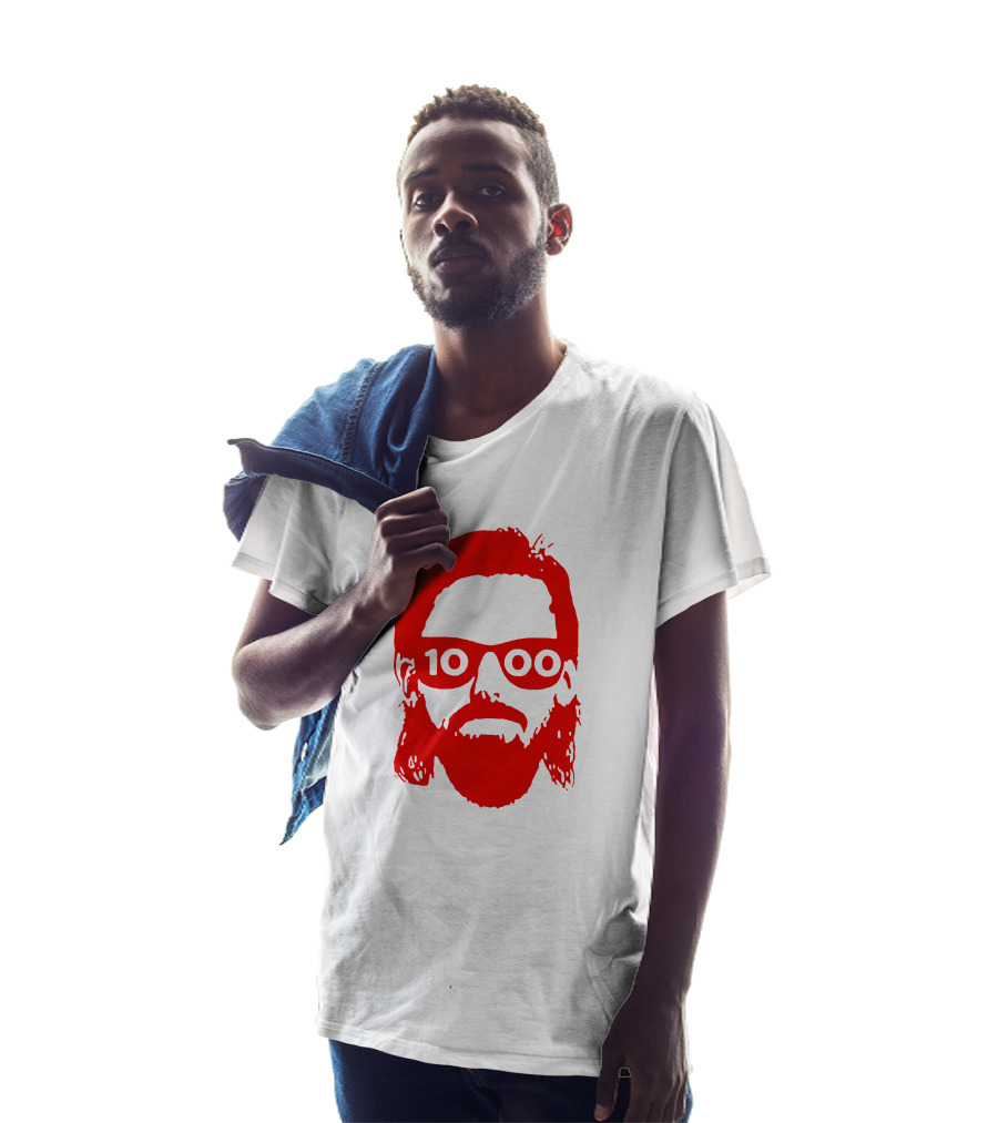 Detroit Red Wings Marc Staal 1000th Game Beard T-Shirt